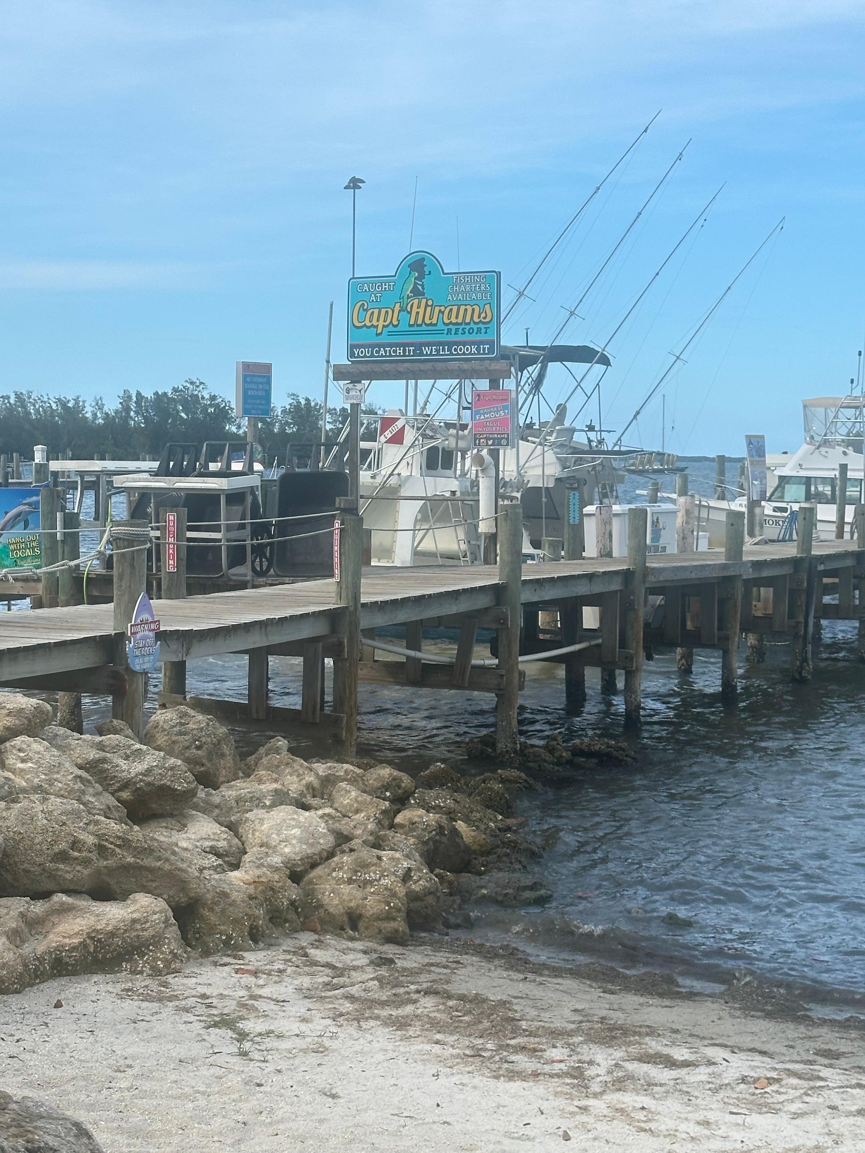 Dock outside restaurant