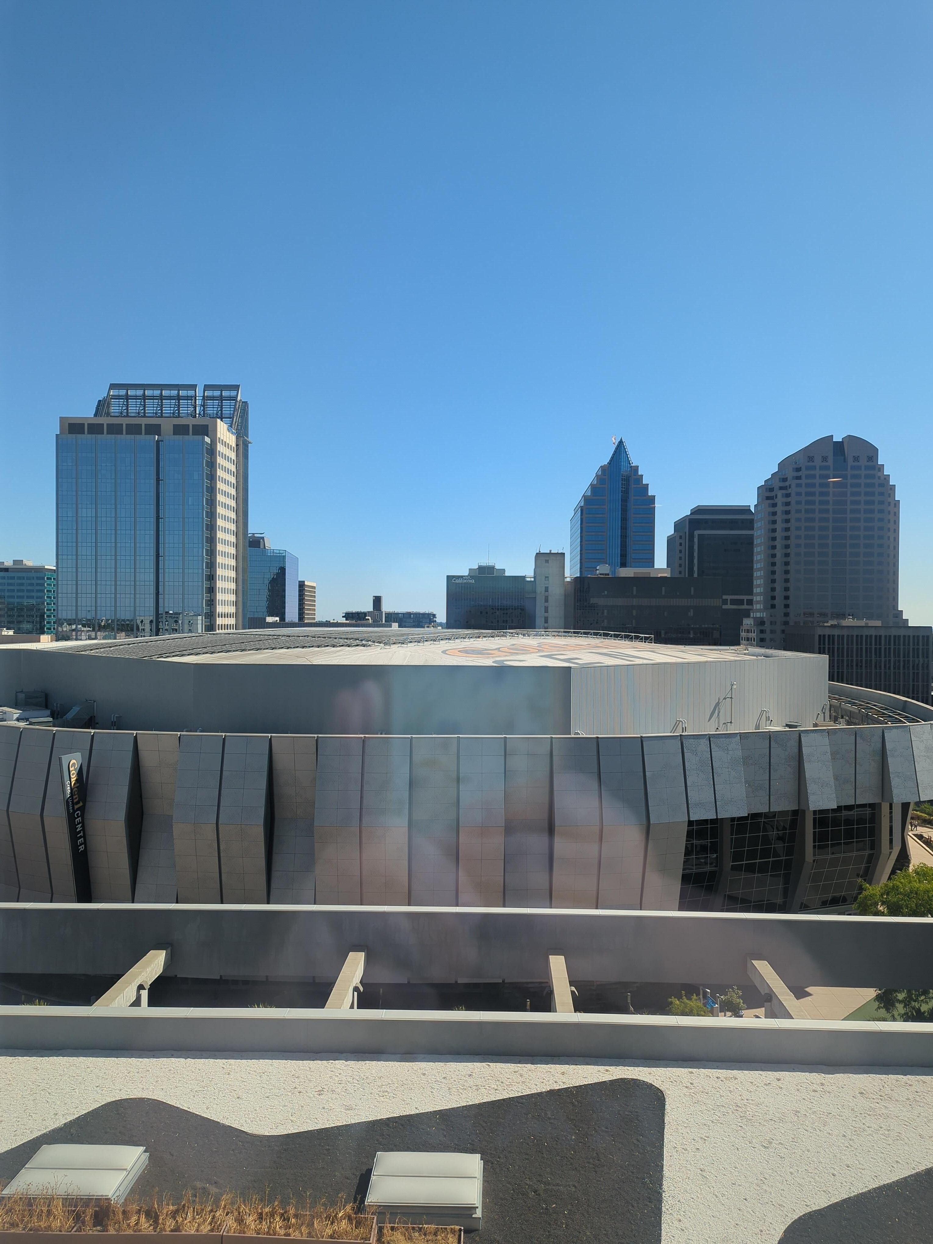 View of the Golden 1 center from our room