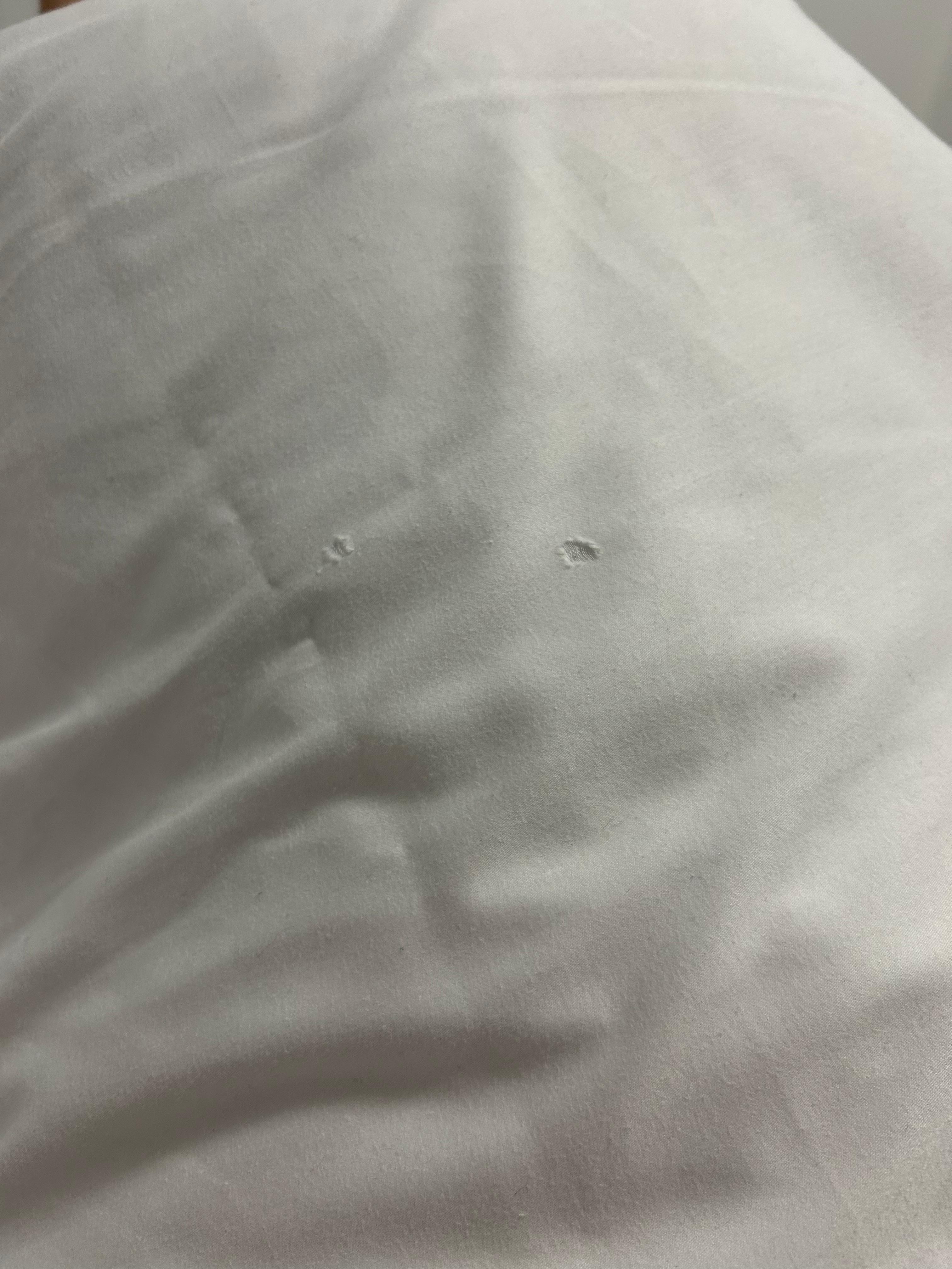 Verschlissene Bettwäsche