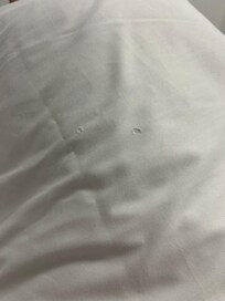 Verschlissene Bettwäsche