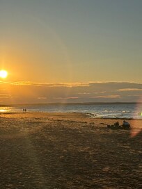 Dalvay Beach at Sunset. 4 minute drive from the cottage.