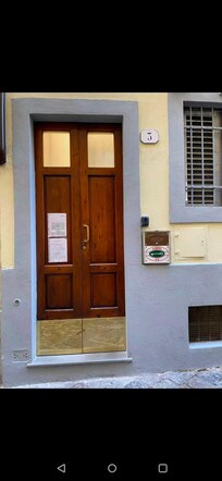 Very difficult to find the front door with such a small sign that is very easy to walk past.