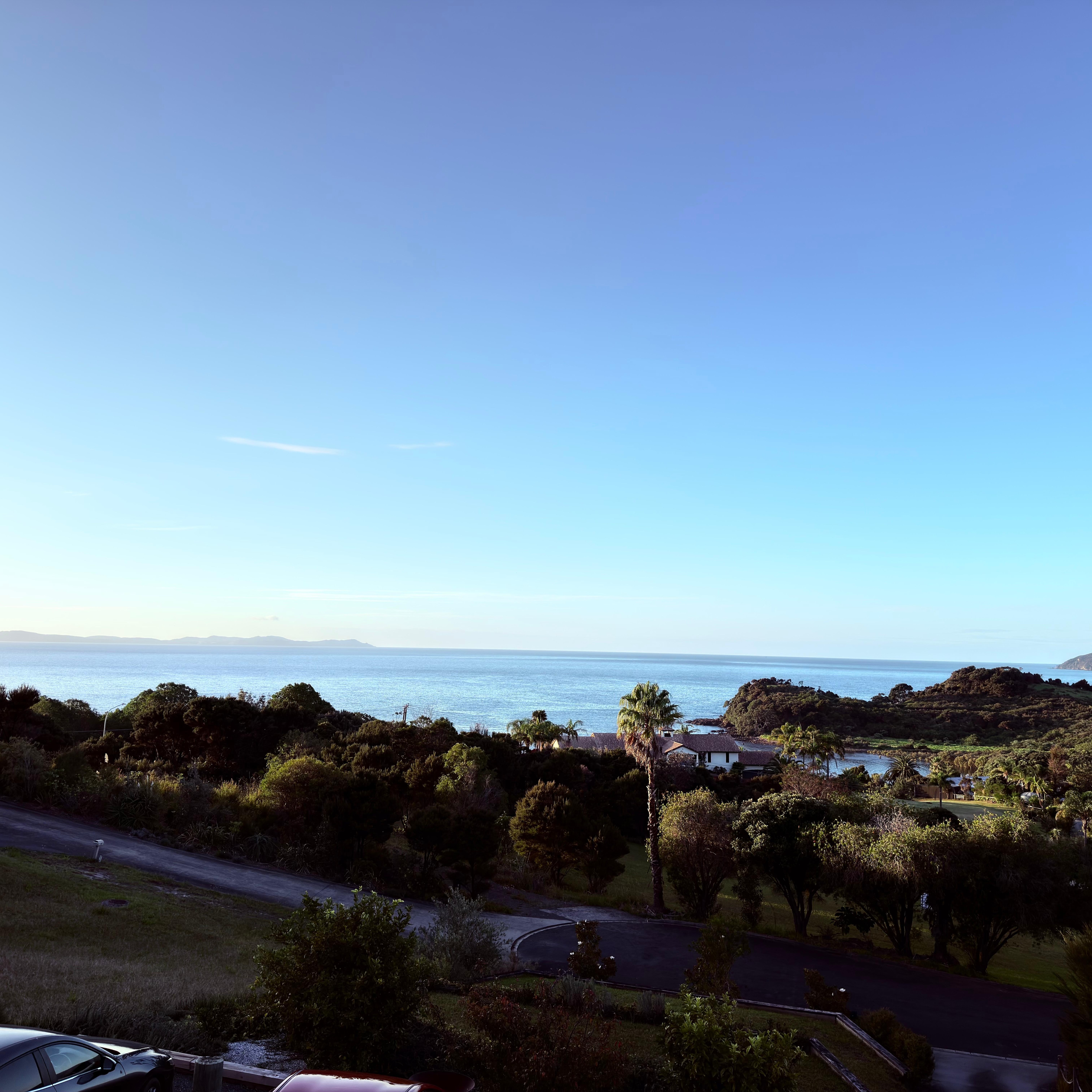 The view from the upper porch off the main floor. 