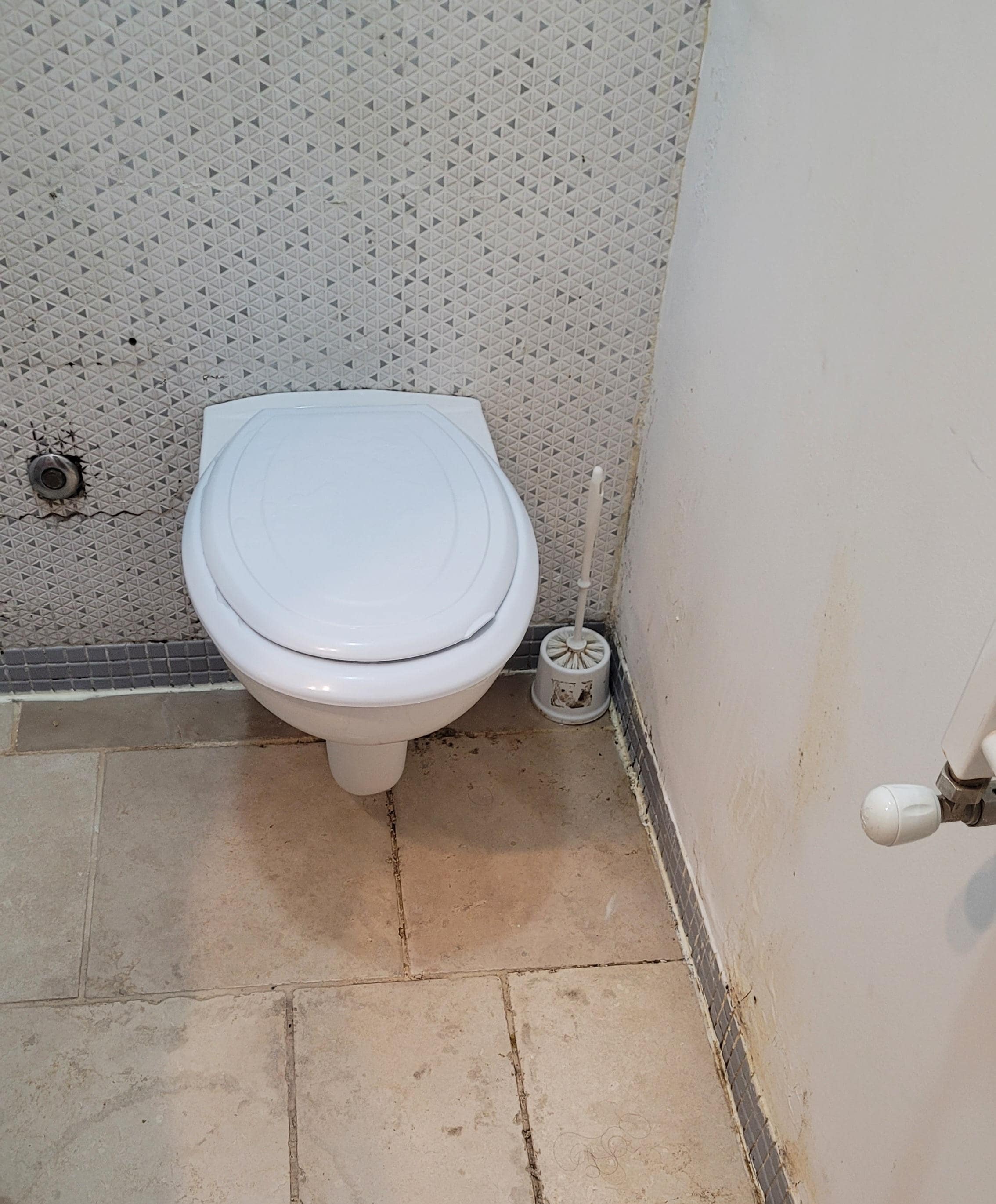 Moldy bathroom walls