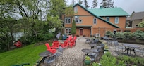 Looking back at the Inn from the sitting area on the property