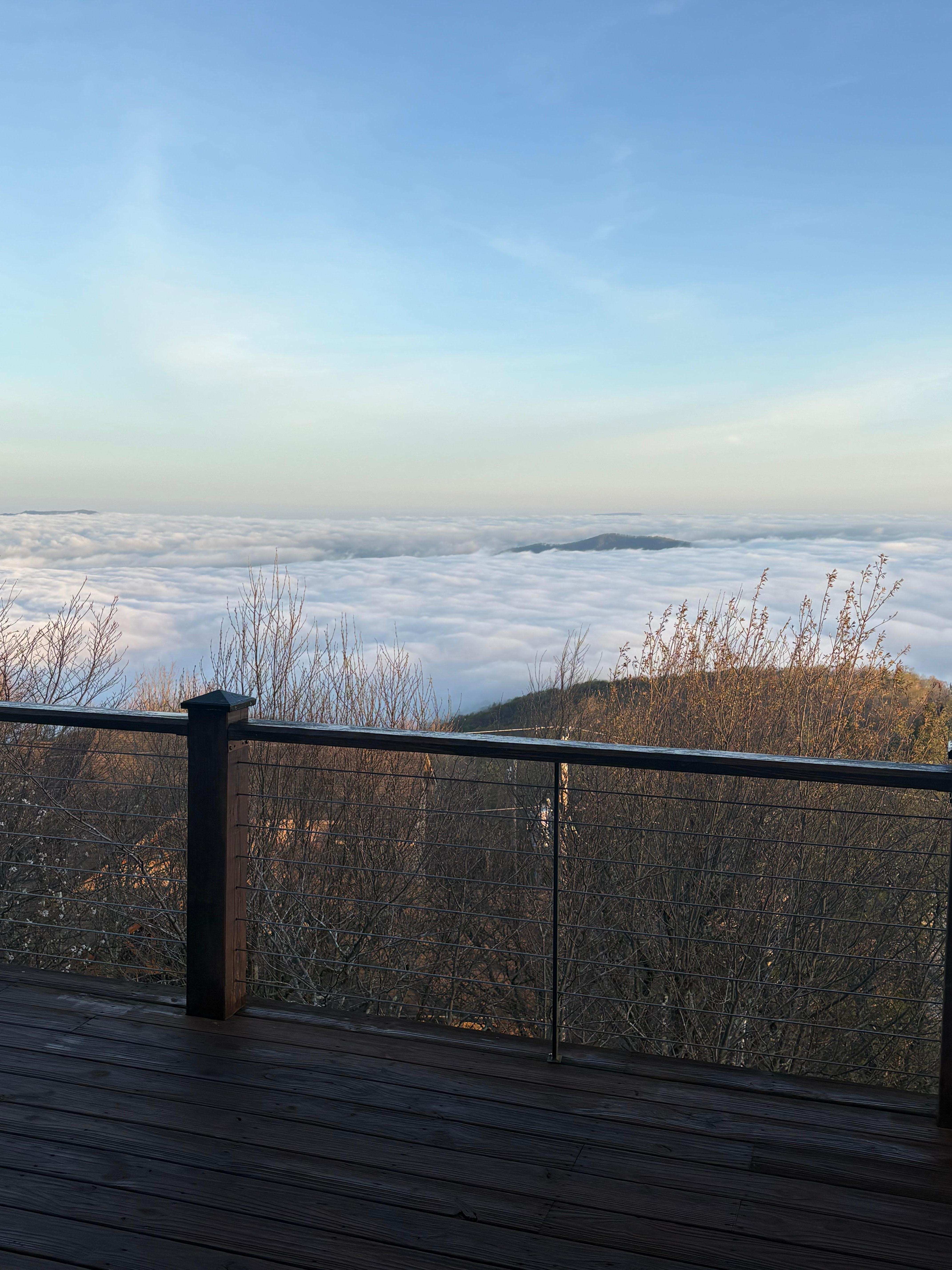 Morning fog from dinning room