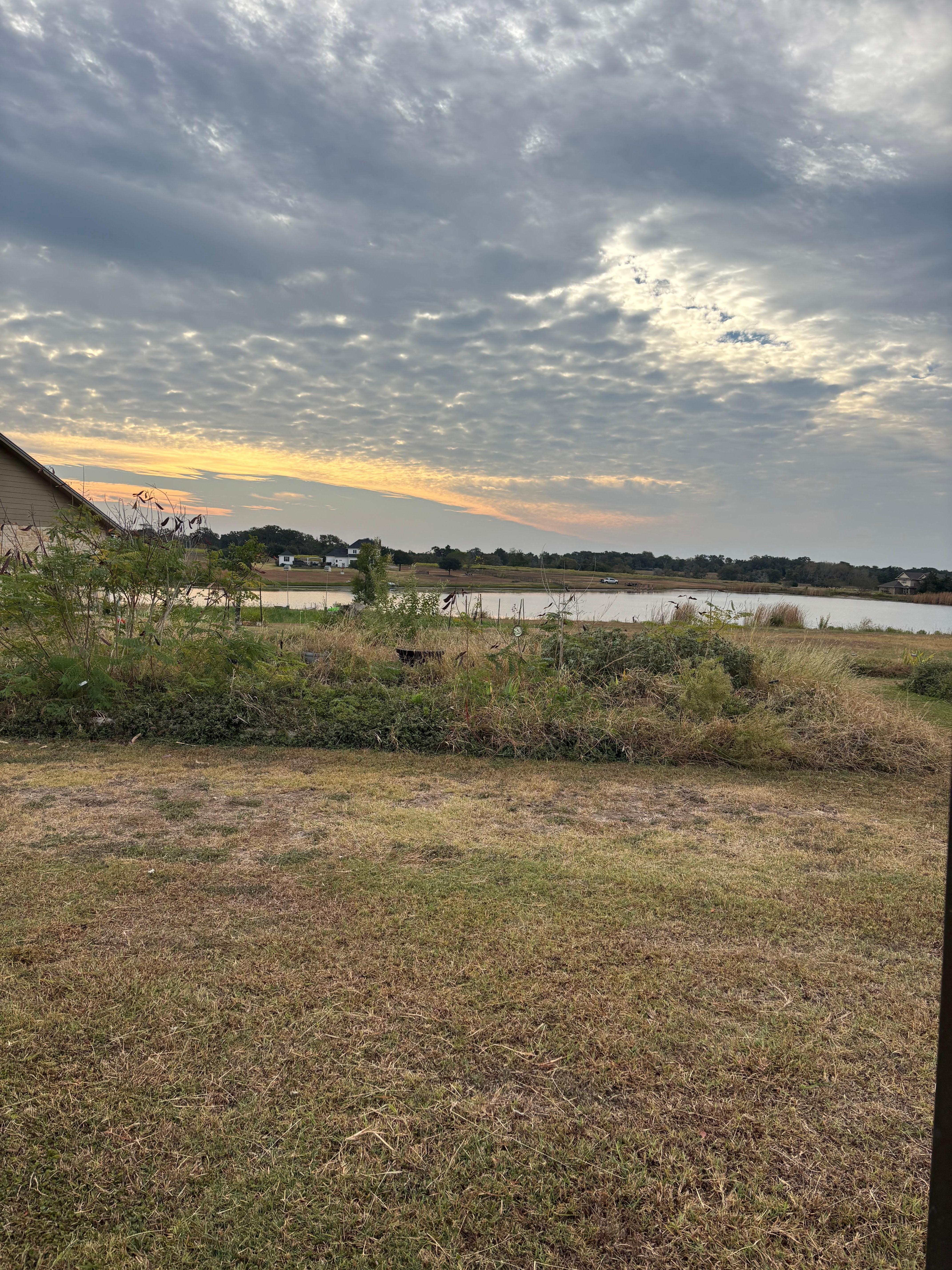 View right off the porch!