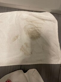 Spilled some water and this is how dirty the floor was