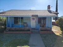 Front of Cozy Blue Cottage