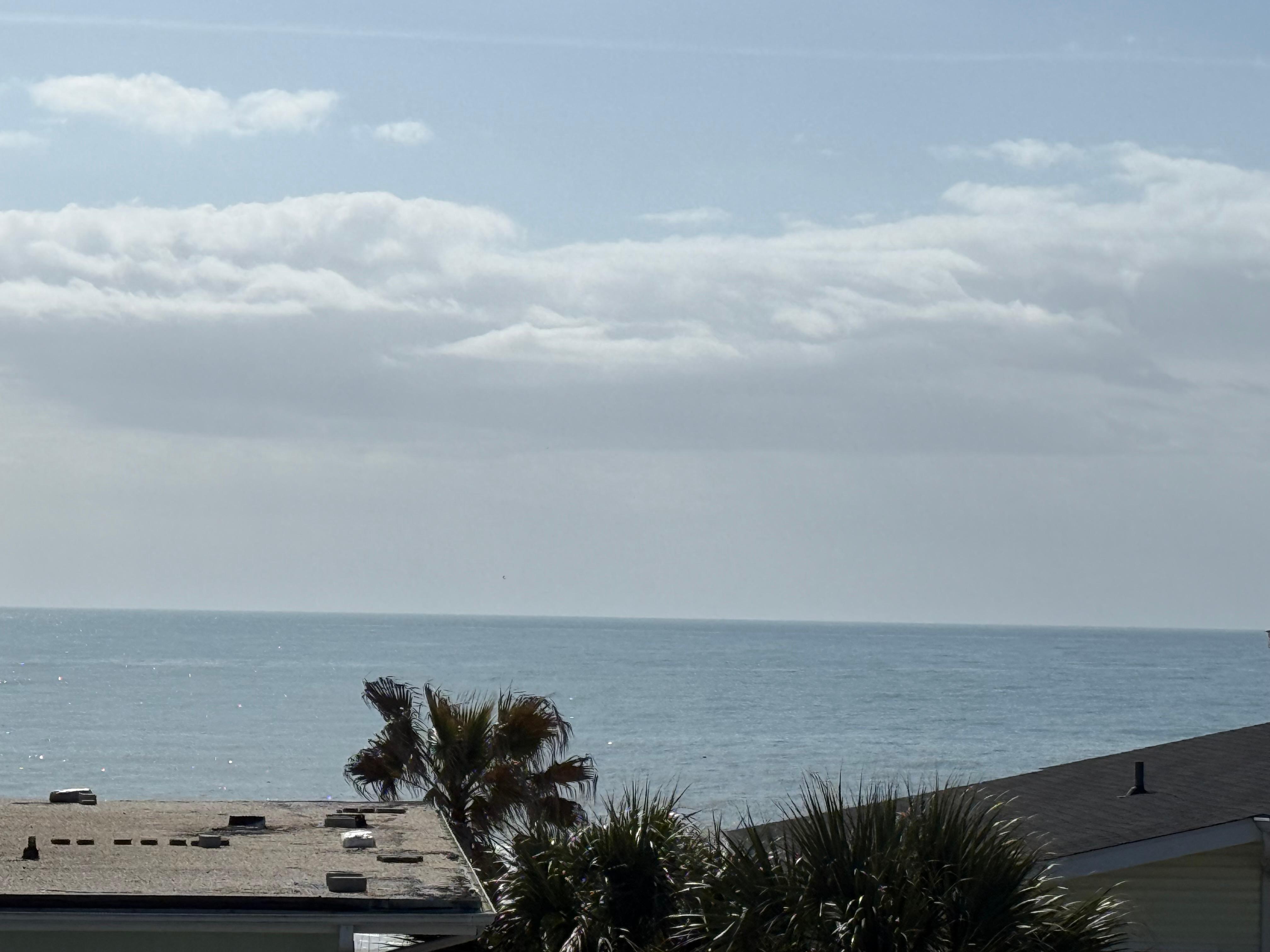 View from upstairs balcony. 