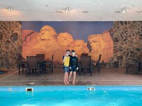 The pool was a major attraction!