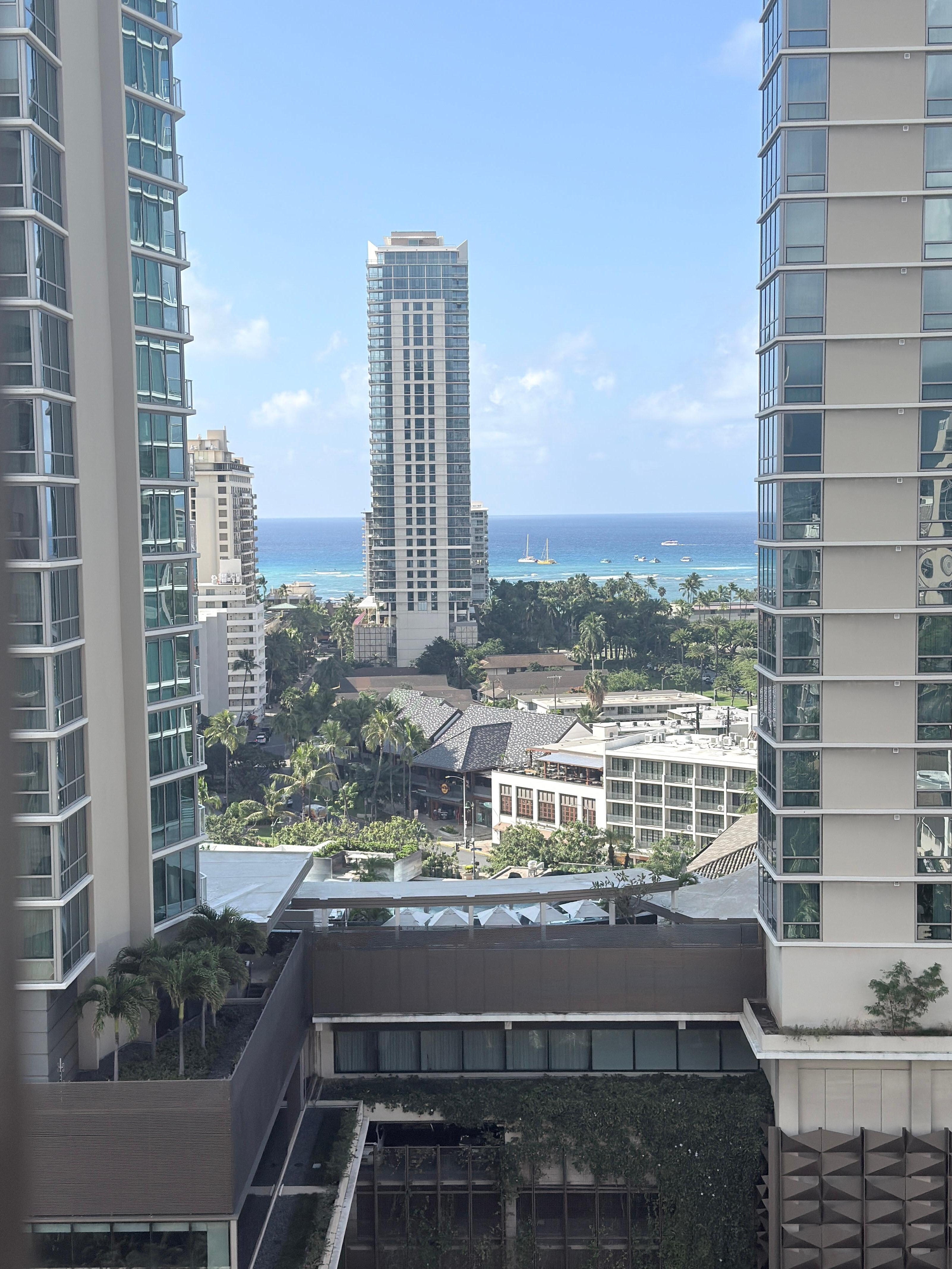 Looking out normal....