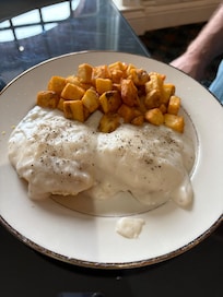 Breakfast we got at the hotel. It was delicious.