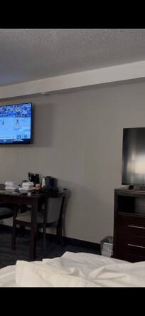 TV in front of bed not working