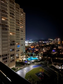 Night view from living room