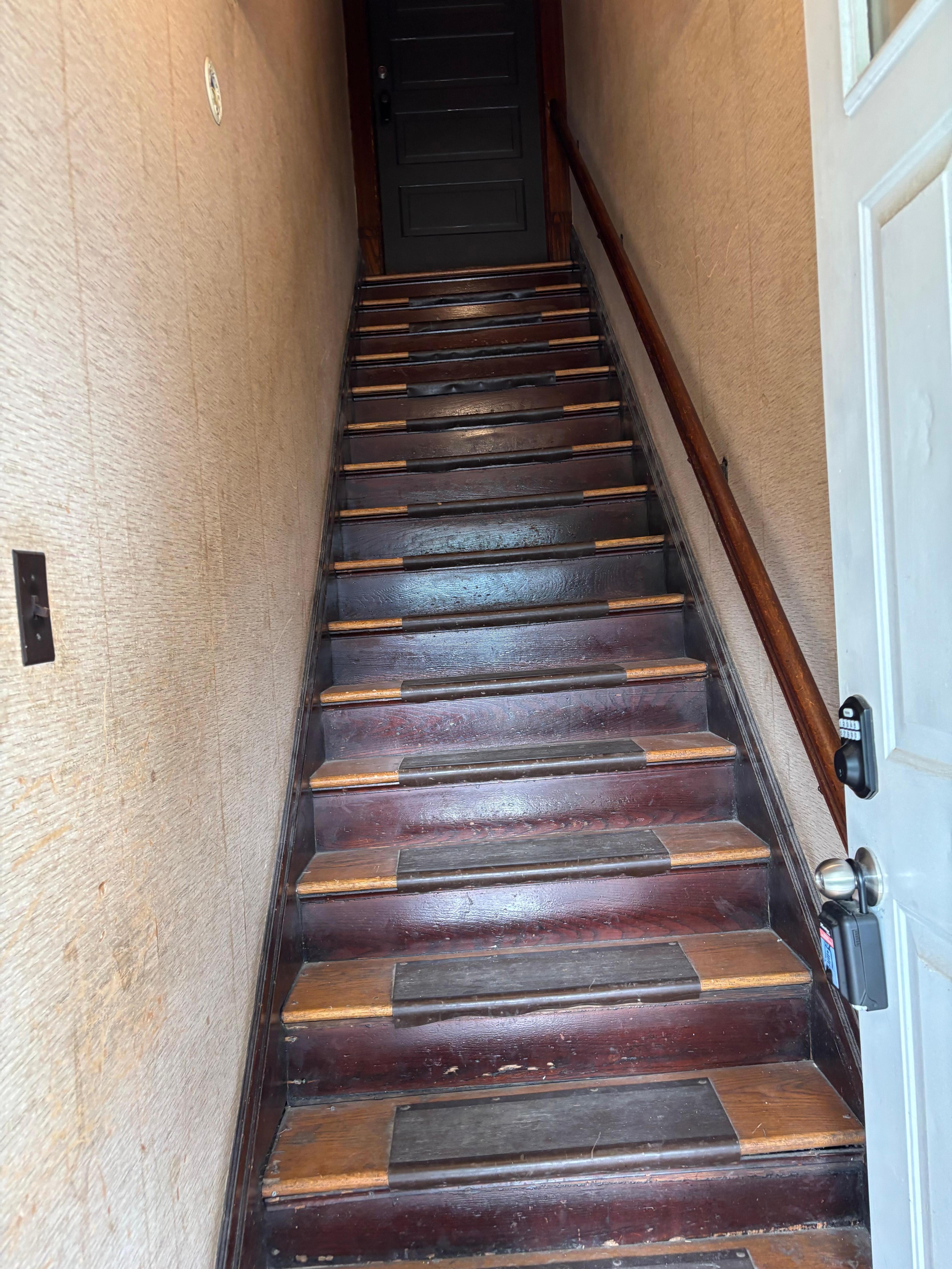 Stairs to the apartment 