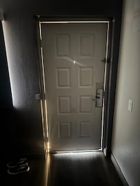 This is taken with the lights off and there wasn’t much lighting.