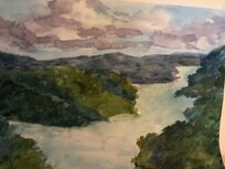 Plein Air painting at overllook near Ansted
by guest