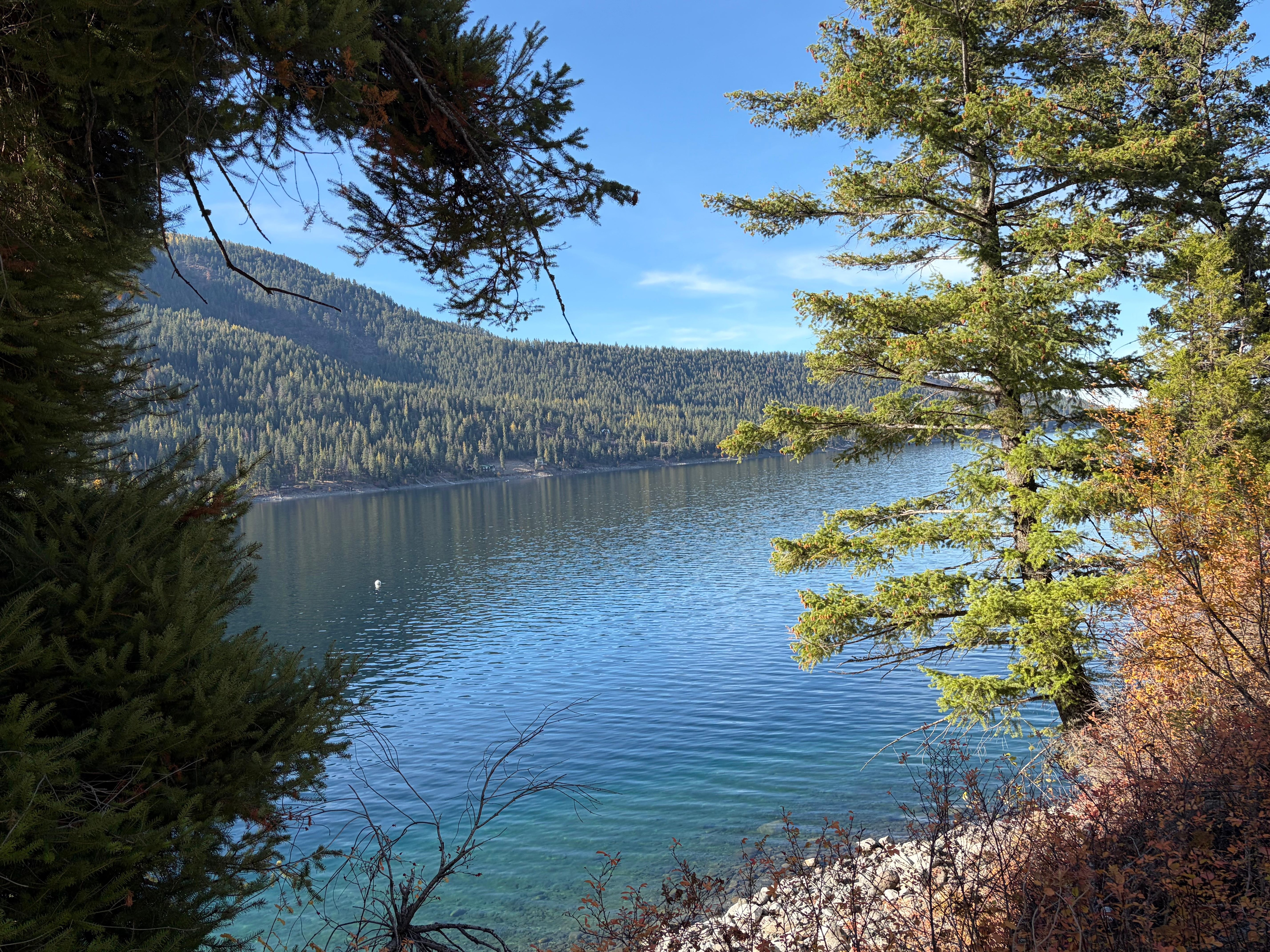 The lake a very short drive