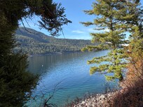 The lake a very short drive