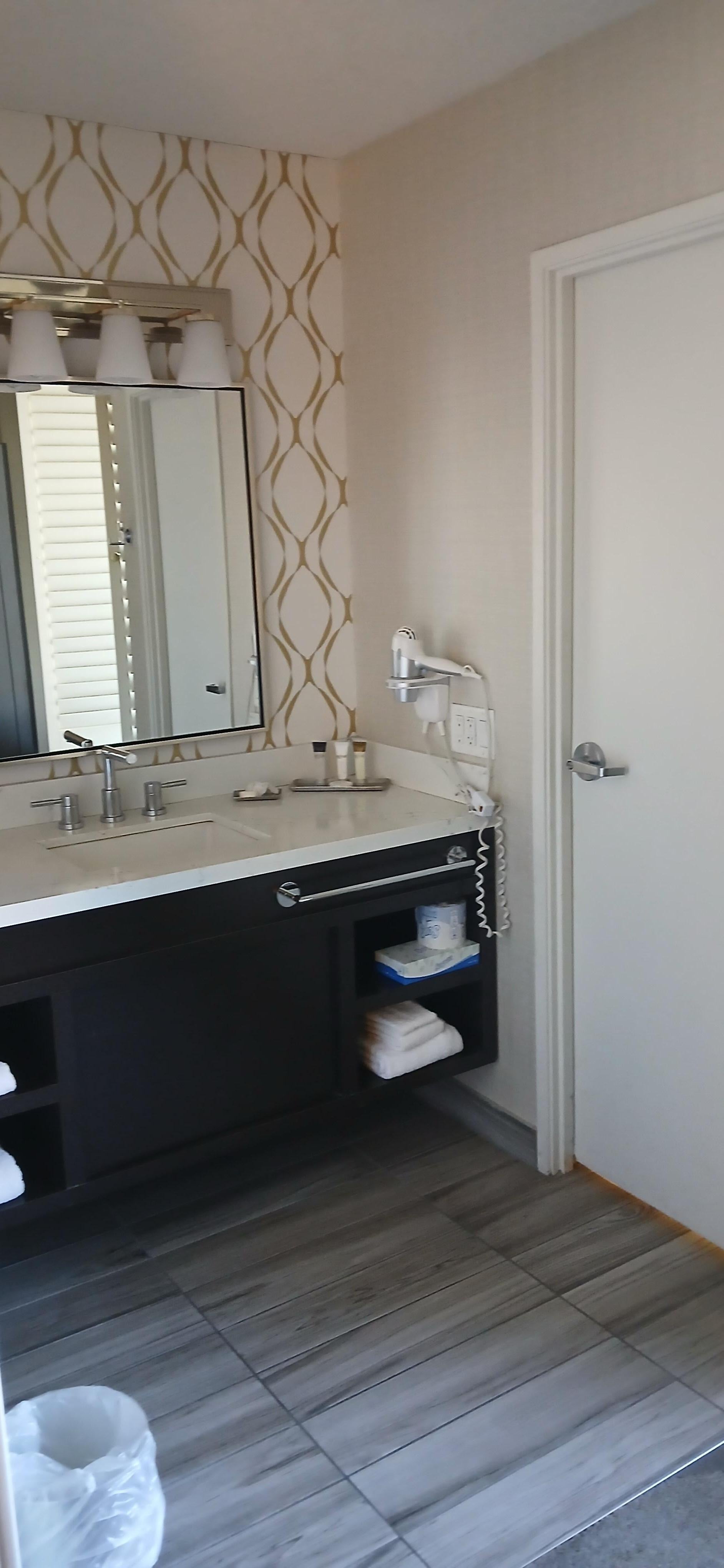 No privacy for getting ready.