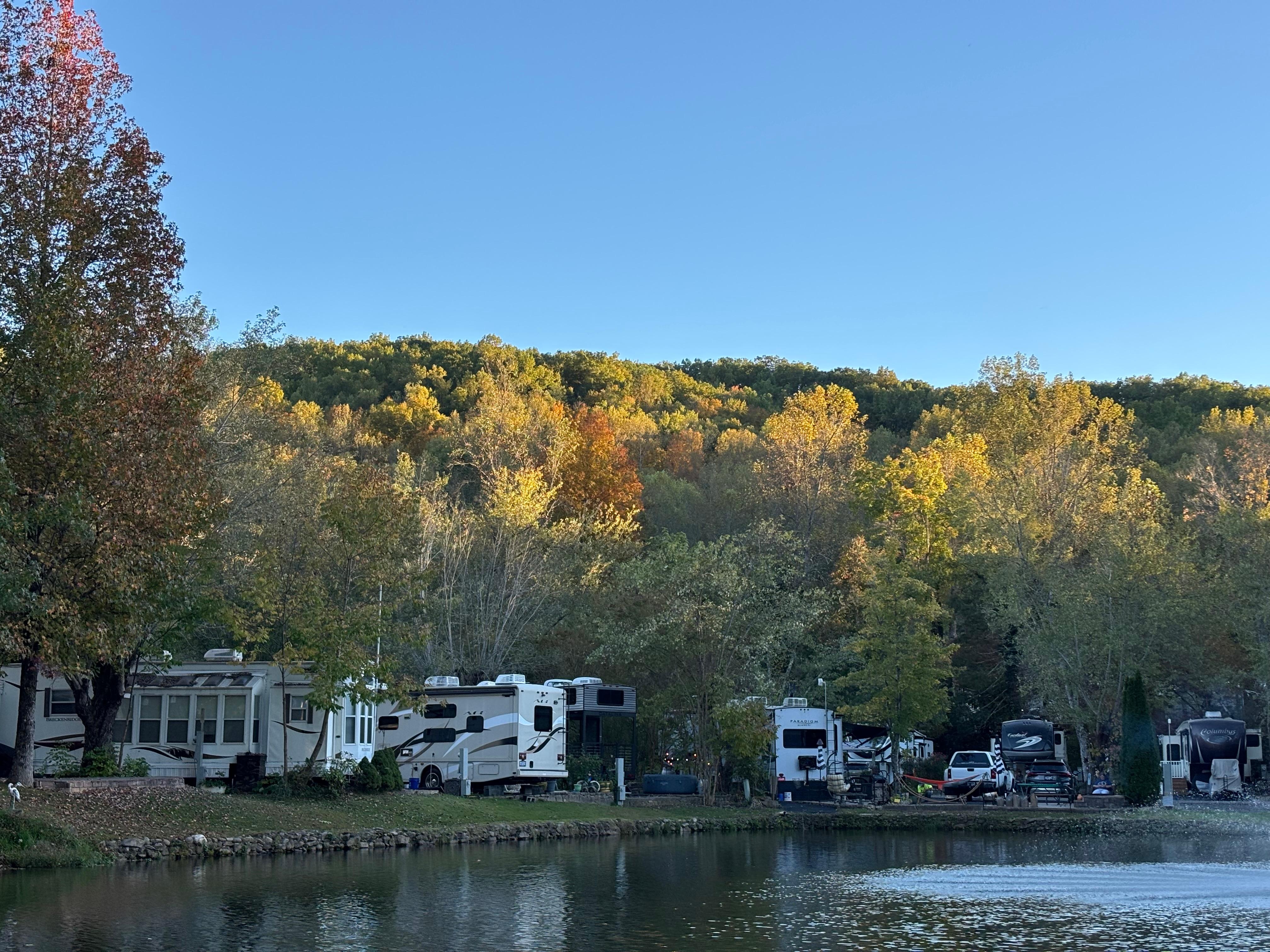 View from fishing at the pond!