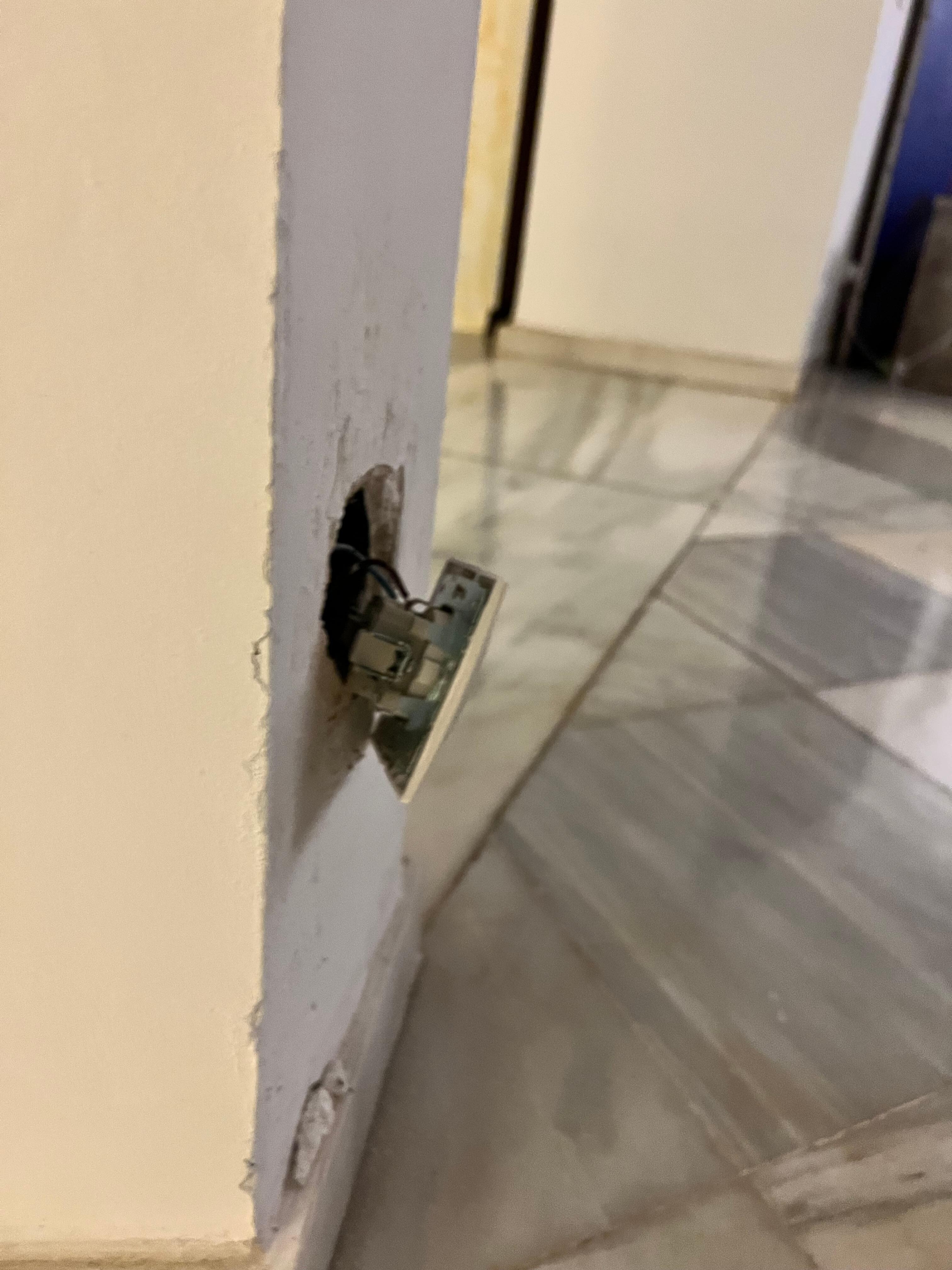 Power socket loos (just get an electrician for a few days to also fix lamps)