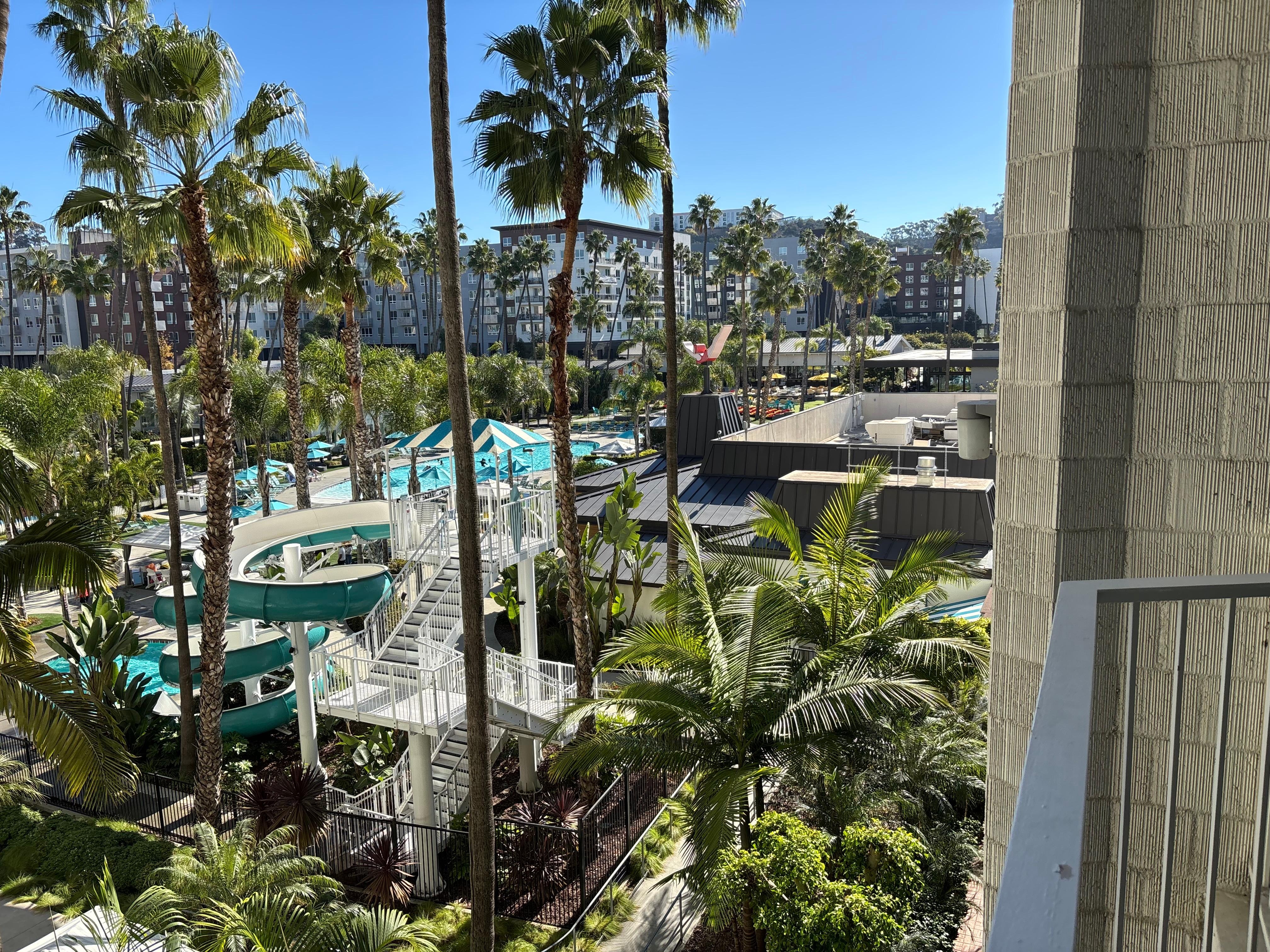 The view from our room. This is the center of the resort. 