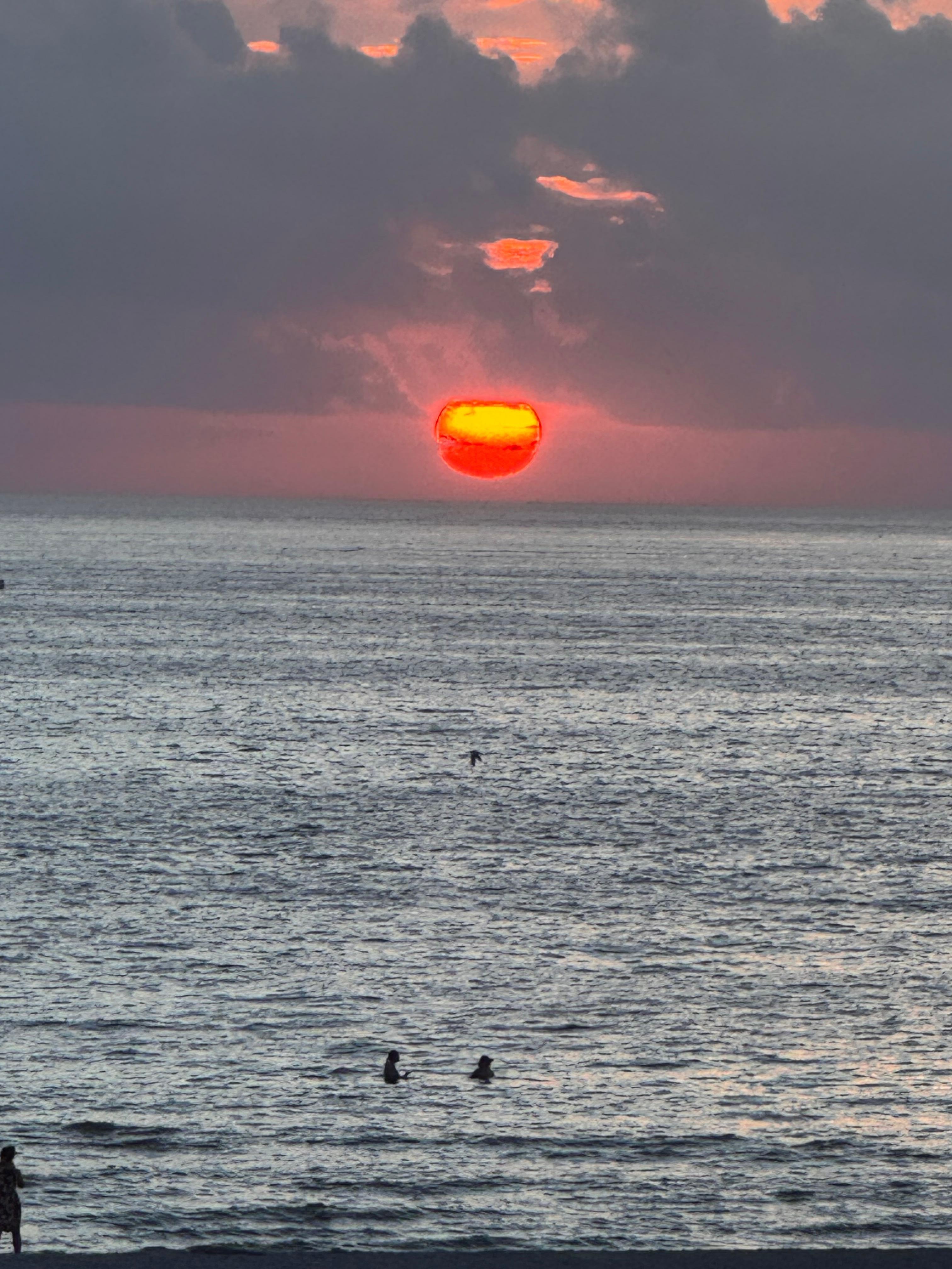 Amazing sunsets from our balcony 