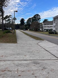 Parking across the roas