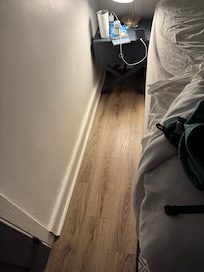 Space to squeeze into bed