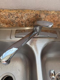 Broken sink faucet