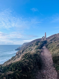 Great coastal walk to old mine shafts