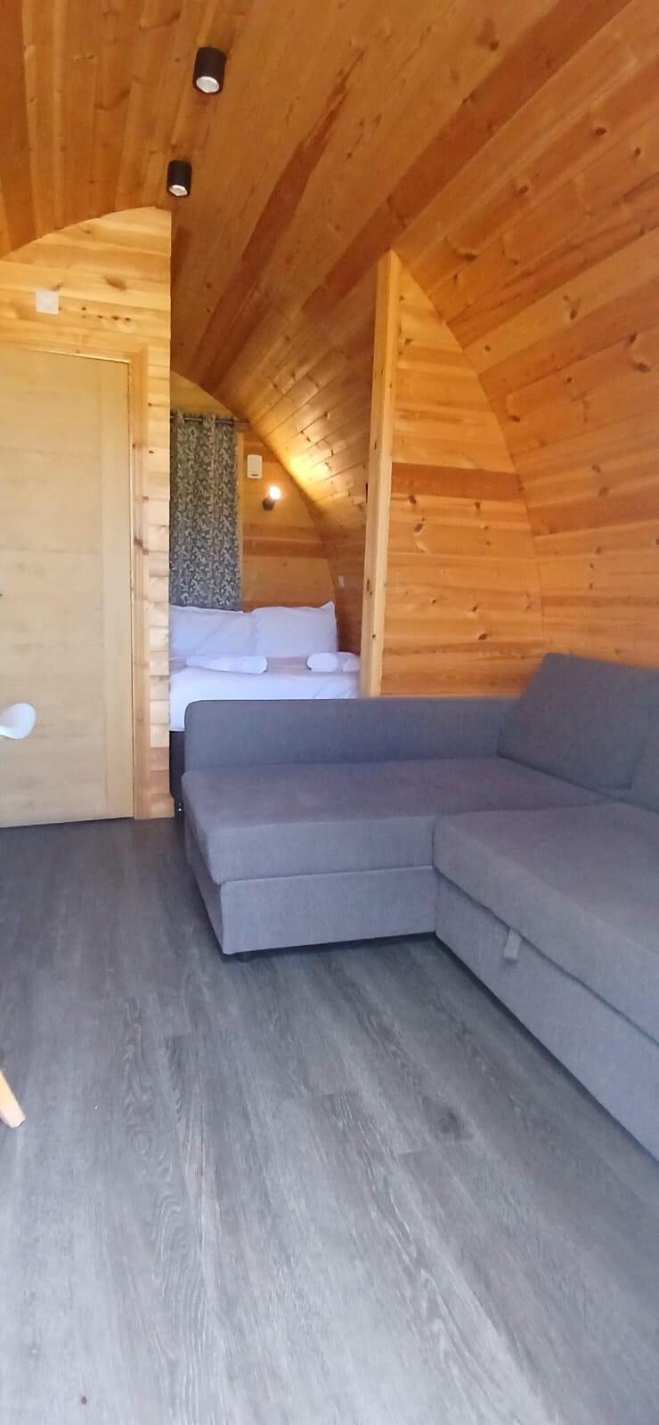 Sitting area in pod