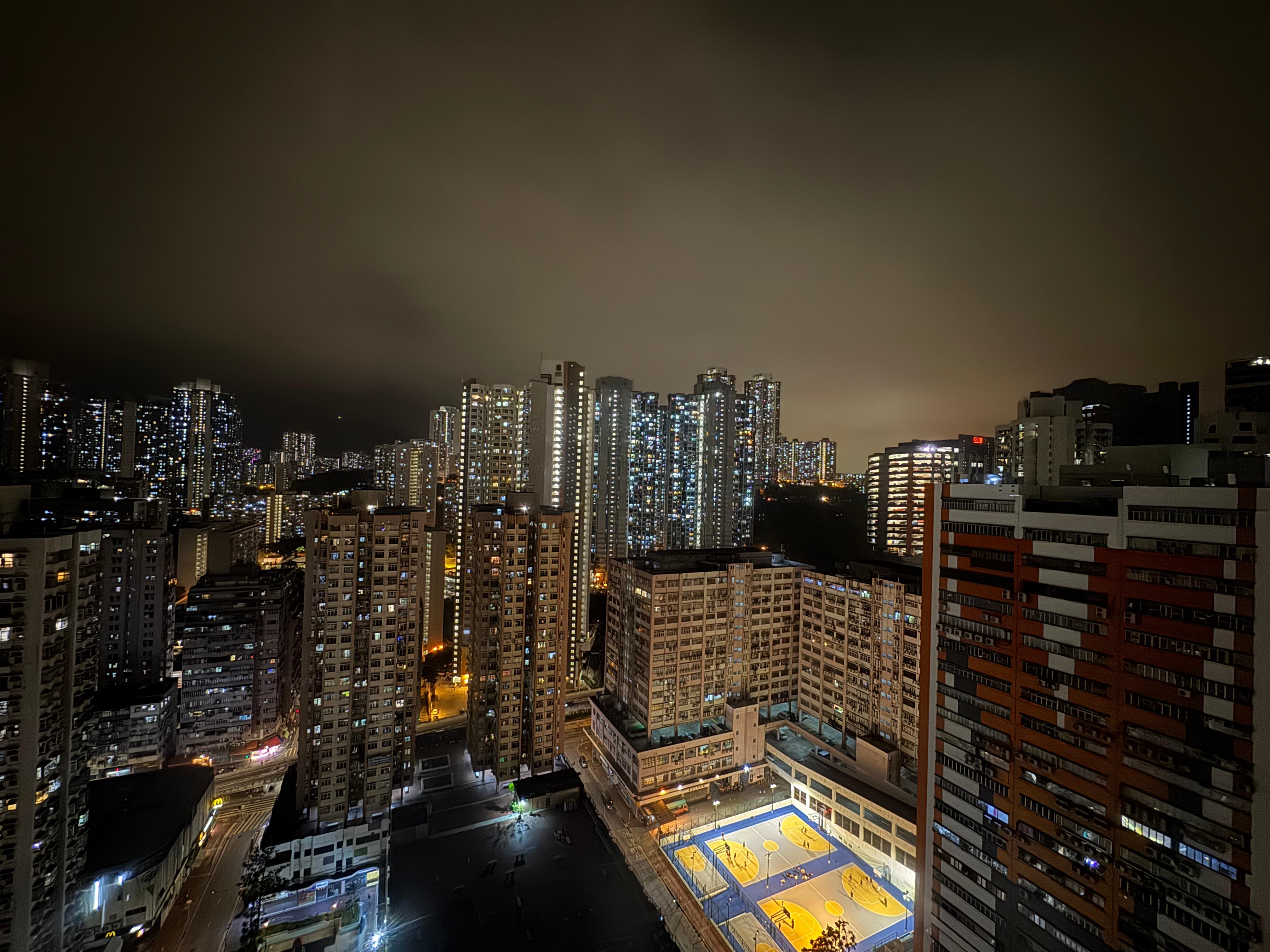 View from our upgraded room on the 28th floor.