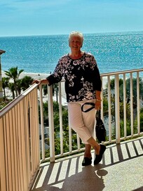 Mom to the side of the condo.