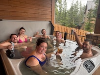 The hot tub was a big hit!