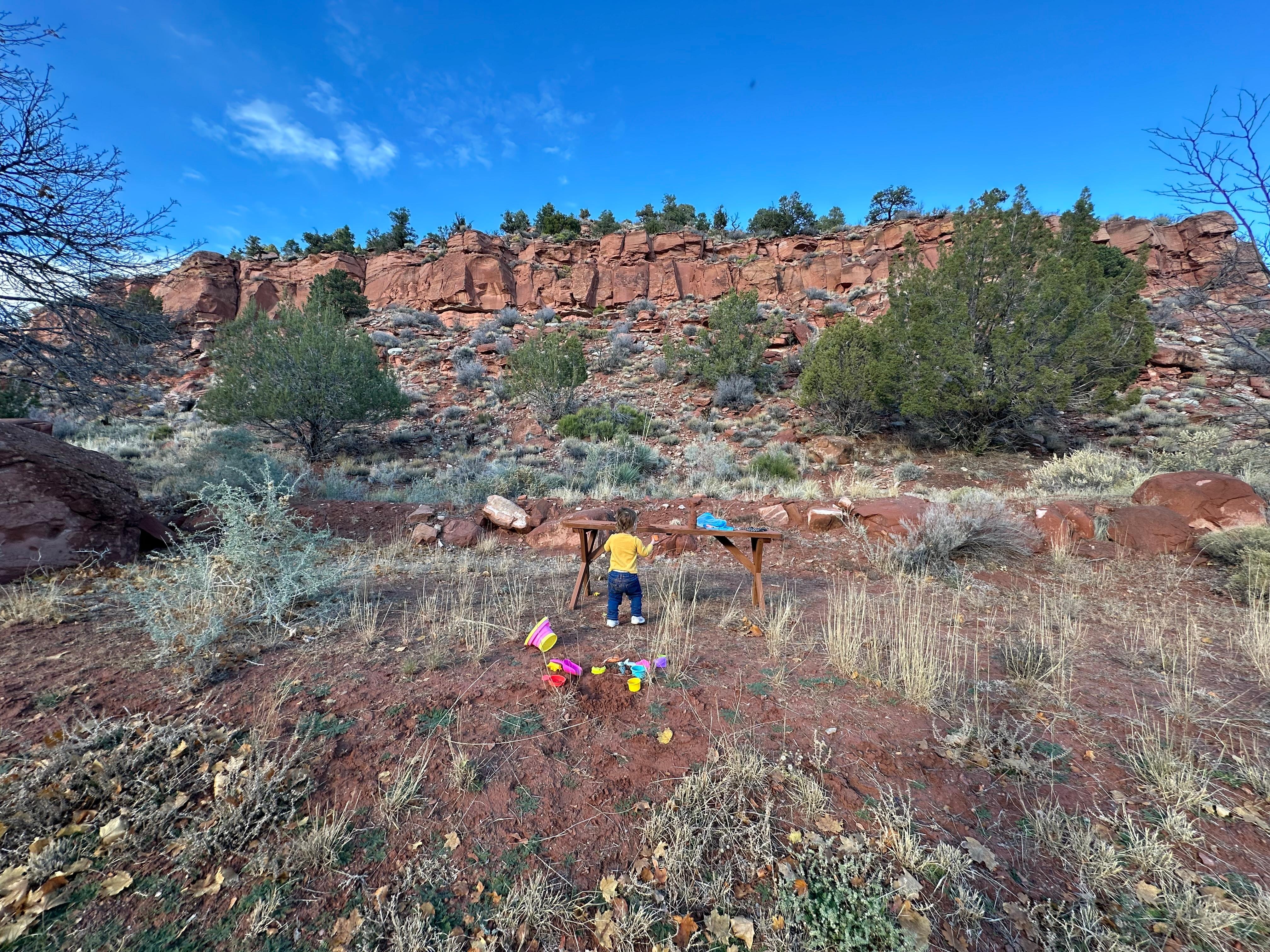 The Mountain View directly behind the house makes for a perfect mud pit for kids :) 