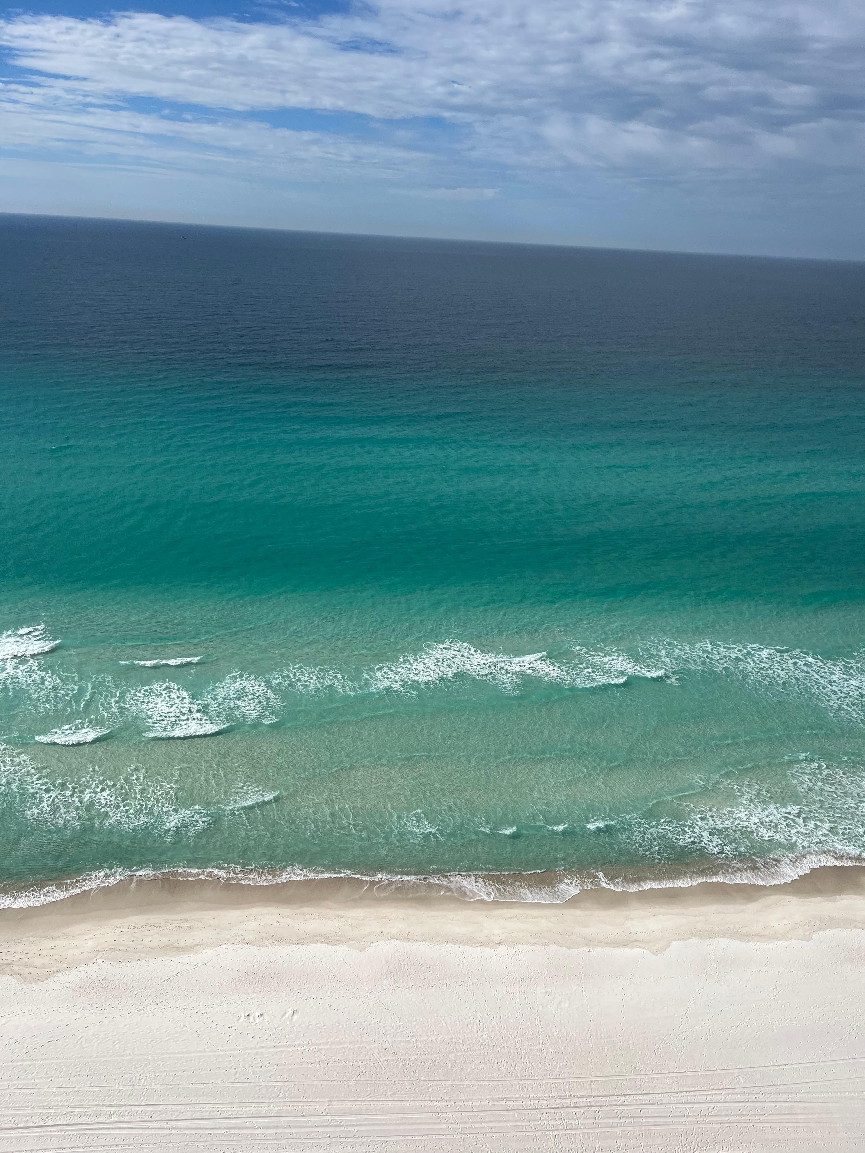 Water was crystal clear and so many shades of blue