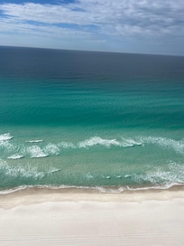 Water was crystal clear and so many shades of blue
