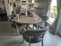 This was the “huge table” which seats 6