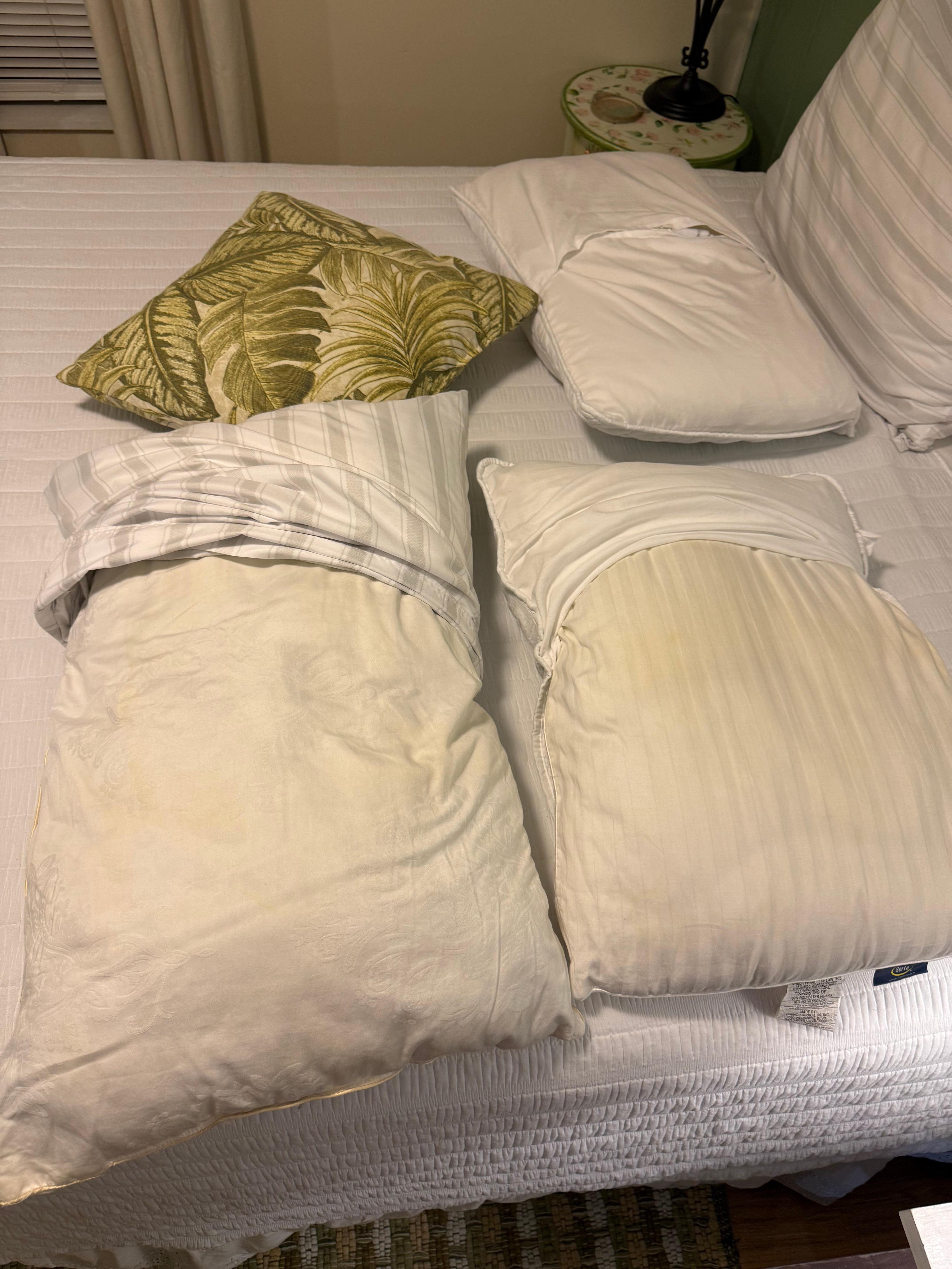 Pillows on primary bed