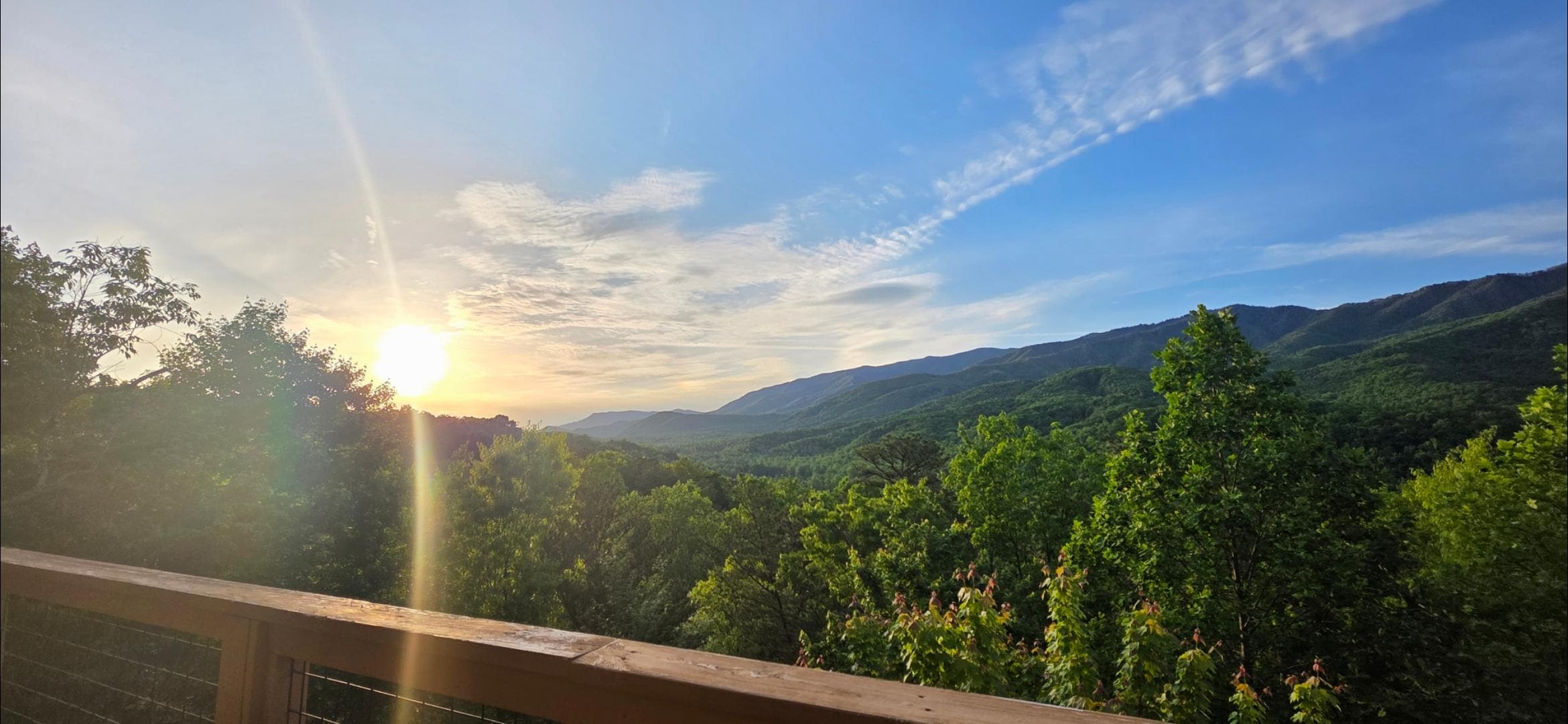 Beautiful view from the deck!