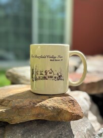 Coffee in the yard at the firepit