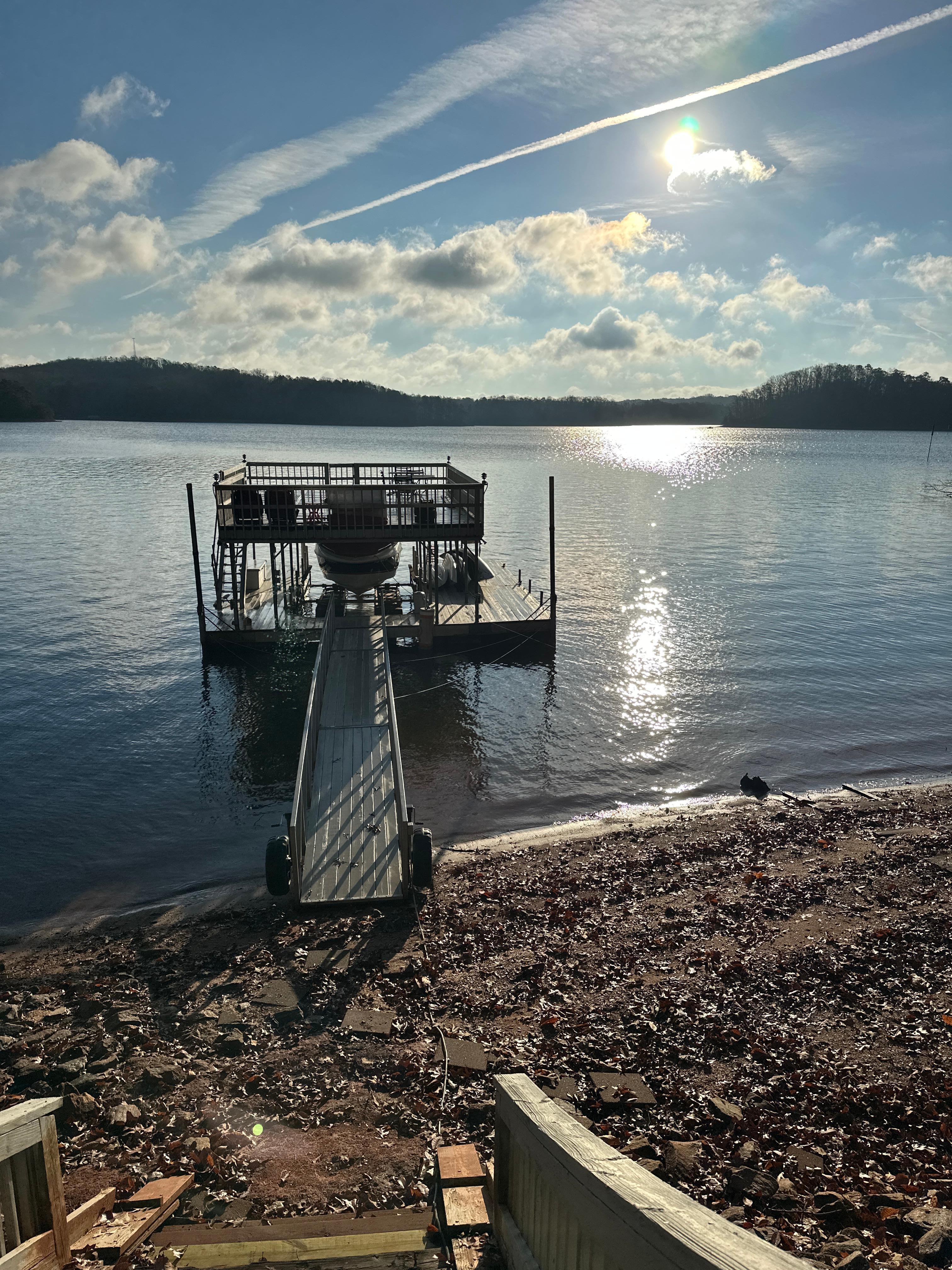 On the way down to the dock to have my morning coffee. 
