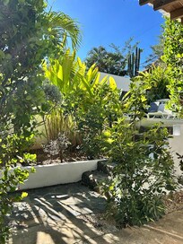 Each unit has its own private shaded patio