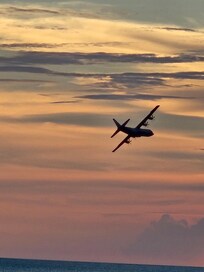 Military planes flew over almost every day. Was such a cool sight