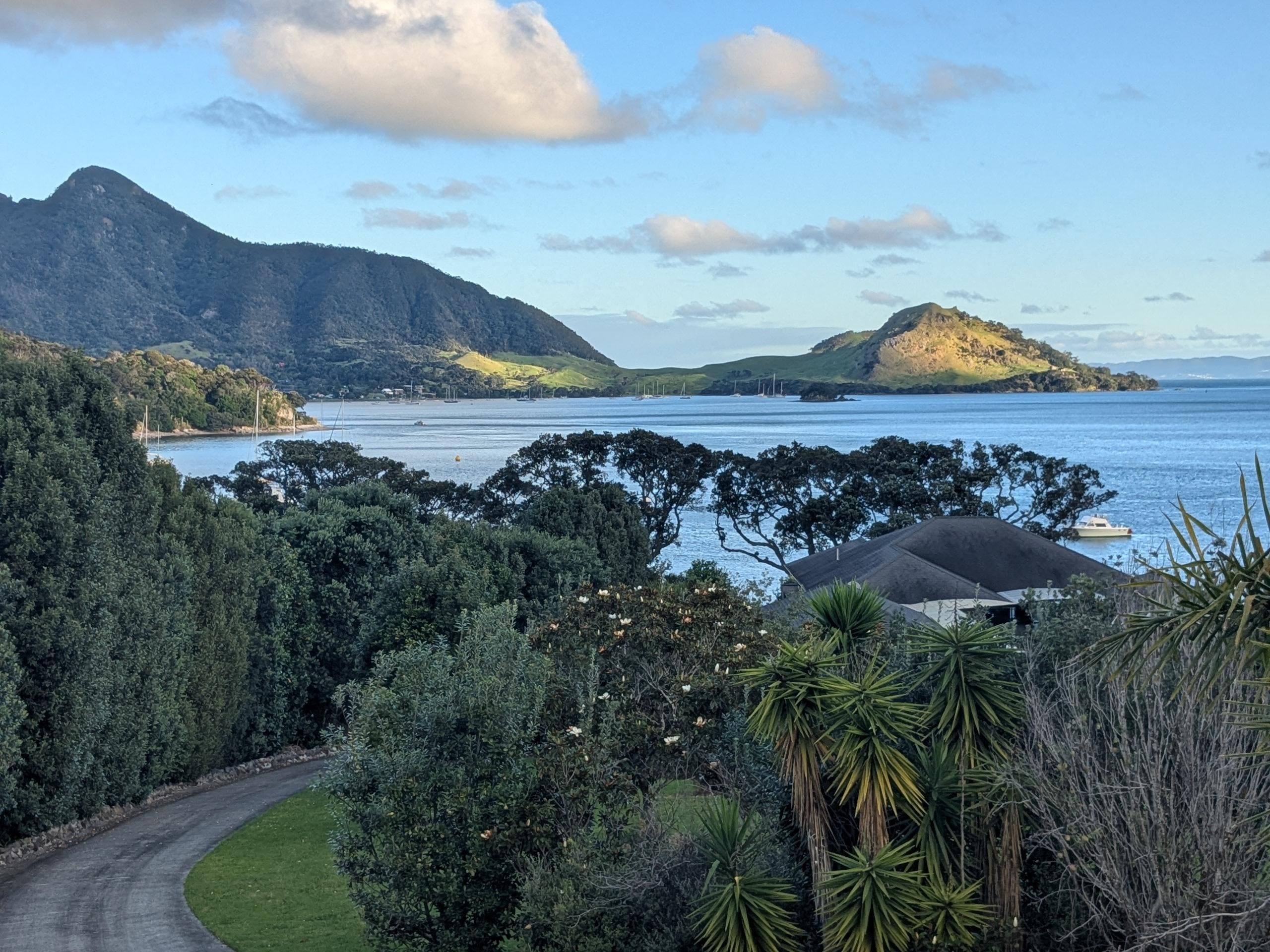The extraordinary view from the Bach, in the evening sun