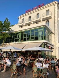 Front of hotel.