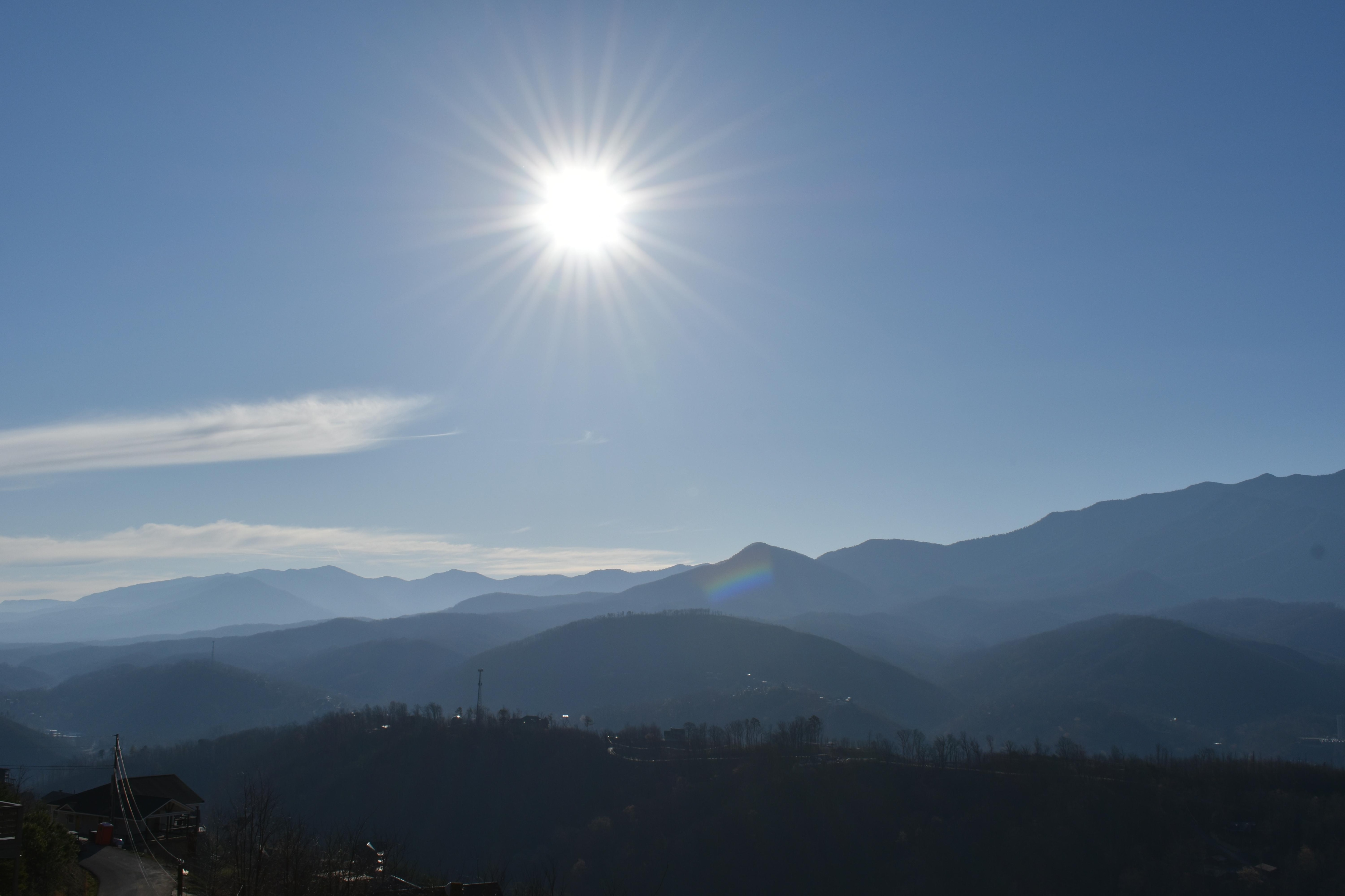 View from the 2nd floor deck on a clear day.